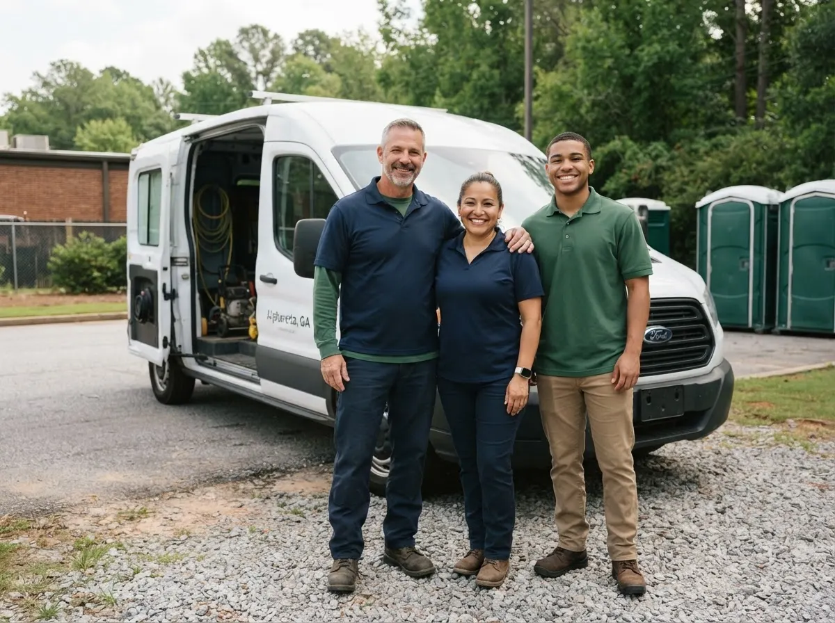 LooCanyon Portable Toilets portable toilet rentals team in Alpharetta, GA